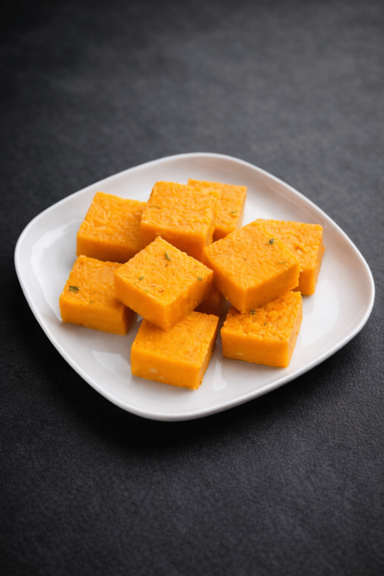 besan burfi (desi ghee)