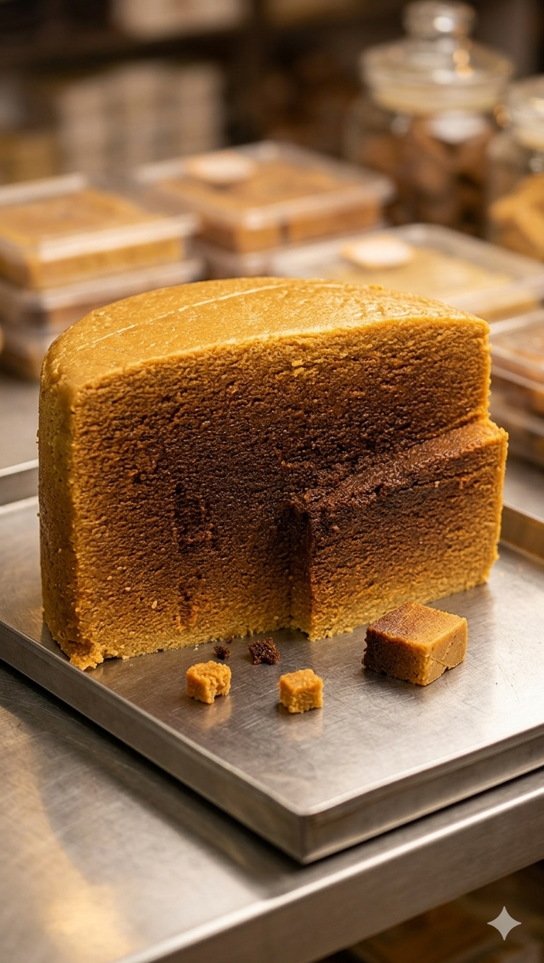 dark brown milk cake